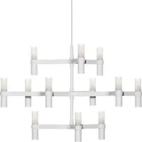 nemo lampe à suspension crown minor (blanc - aluminium)