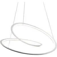 nemo lampe à suspension kepler (uplight / blanc 2700k - aluminium verni)