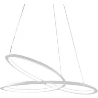 nemo lampe à suspension kepler (downlight / blanc 2700k - aluminium verni)