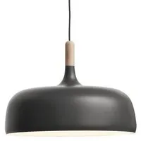 northern lighting lampe à suspension acorn (gris - aluminium et chêne)