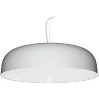 oluce lampe à suspension canopy (blanc ø 90 cm - aluminium)