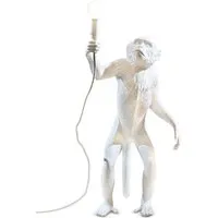 seletti lampadaire monkey lamp à led (blanc - résine)