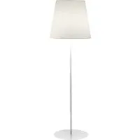 slide lampadaire ali baba steel h 205 cm (base blanc opaque - polyéthylène et métal)