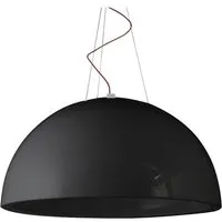 slide lampe à suspension cupole version laquée (noir ø 80 cm - polyéthylène)