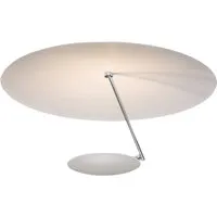 catellani & smith lampe de plafond lederam c180 (blanc / tige satiné / disque blanc - métal)