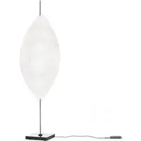 catellani & smith lampe de table postkrisi 10 malagolina (diffuseur blanc, structure et base en nickel - métal et fibre de verre)