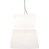 prandina lampe à suspension bloom led s5 dimm (blanc opalin - verre souflé)