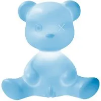 qeeboo lampe de table teddy boy (bleu - polyéthylène)