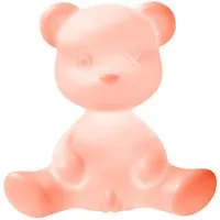 qeeboo lampe de table teddy boy (rose - polyéthylène)