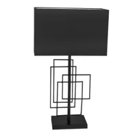by rydéns lampe de table paragon 69cm noir mat-noir