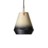 örsjö belysning suspension konkret placage de frêne, sangle en cuir de couleur nature