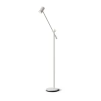 belid lampe sur pied avec bras mobile tyson ø19,8 cm structure blanche