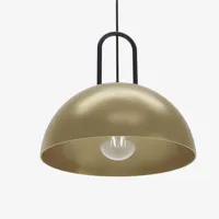 luminaire suspension métal doré marivaux