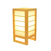 universal lampe de bureau art deco japonaise simple moderne lampe de bureau led en bois écossais chambre de nuit lampe à goutte en bois massif pour la décoration de la maison | lampe de bureau led  bois