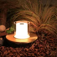 universal veilleuse led, lampe de chevet tactile | 4 niveaux de luminosité | lampe portable rechargeable pour salon, jardin [ classe énergétique a + + + ], or  gold
