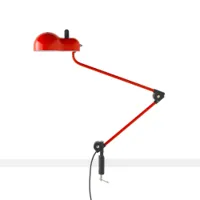 lampe de bureau - topo à pince rouge
