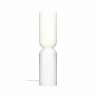 lampe à poser - lantern large blanc h 60cm,  câble l 250cm verre