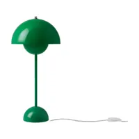lampe à poser en métal laqué vert signal 50 x 23 cm flowerpot vp3 - &tradition