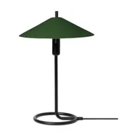 lampe de table verte abat-jour rond filo - ferm living