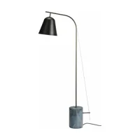 lampadaire en aluminium et marbre noir line one - norr11