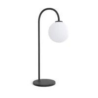lampe de table noire ballon - herstal