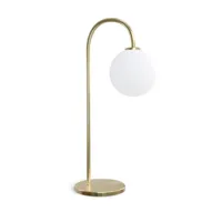 lampe de table dorée ballon - herstal
