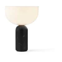 lampe portable en marbre noir 24 cm kizu - new works