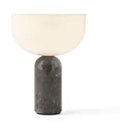 lampe portable en marbre gris 24 cm kizu - new works