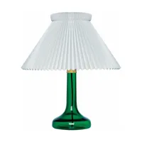 lampe de table en verre vert avec abat-jour 1-23 343 - le klint