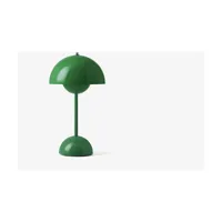 lampe à poser sans fil vert signal flowerpot vp9  - &tradition