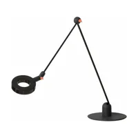 lampe design de bureau en métal noir l'amica - martinelli luce