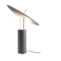 lampe en aluminium gris et laiton 60 x 66 cm tx1 - martinelli luce