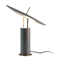 lampe en aluminium et laiton 36 x 40 cm tx1 - martinelli luce