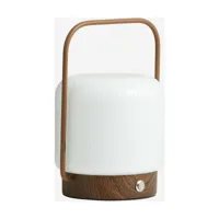 lampe portable en fer brun et verre troy - nordal
