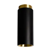 plafonnier en acier finition noir mat 6,5 cm tobo - dcw editions