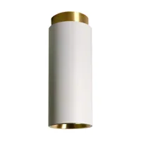 plafonnier en acier finition blanc mat 6,5 cm tobo - dcw editions