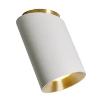 plafonnier diagonal en acier finition blanc mat 8,5 cm tobo - dcw editions