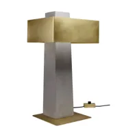 lampe de table en béton et acier iota - dcw editions