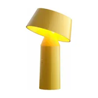 lampe portable en acier jaune 22,5 cm bicoca - marset