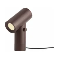 lampe à poser en aluminium marron 18,7 x 26,2 cm beam - muuto