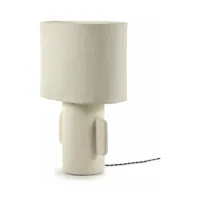 lampe de table en papier mâché blanc 54 cm earth - serax