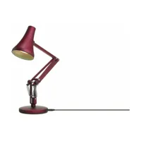 lampe de bureau en aluminium rouge 18 x 52 cm mini mini 90 - anglepoise