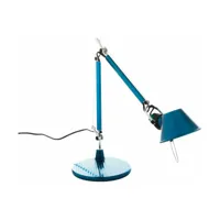 lampe à poser bleu tolomeo micro table - artemide