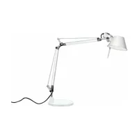 lampe à poser blanc brillant tolomeo micro table - artemide