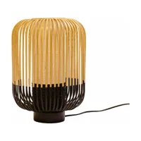 lampe à poser noire m bamboo - forestier
