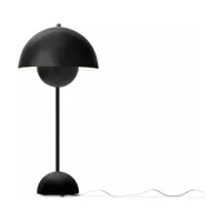 lampe à poser noir mat flowerpot vp3 - &tradition