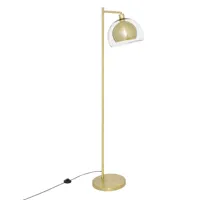 lampadaire rivi, métal, doré, h157 cm
