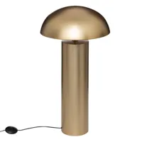 lampe à poser cylindrique h100 champi métal doré