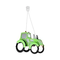 eec a++, elobra suspension tracteur - bois 2 ampoules