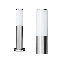 hofstein borne d’éclairage caserta en acier et plastique étanche, luminaire d'extérieur (ip44) de 45 cm de haut pour une ampoule e27, ampoule(s) non incluse(s)